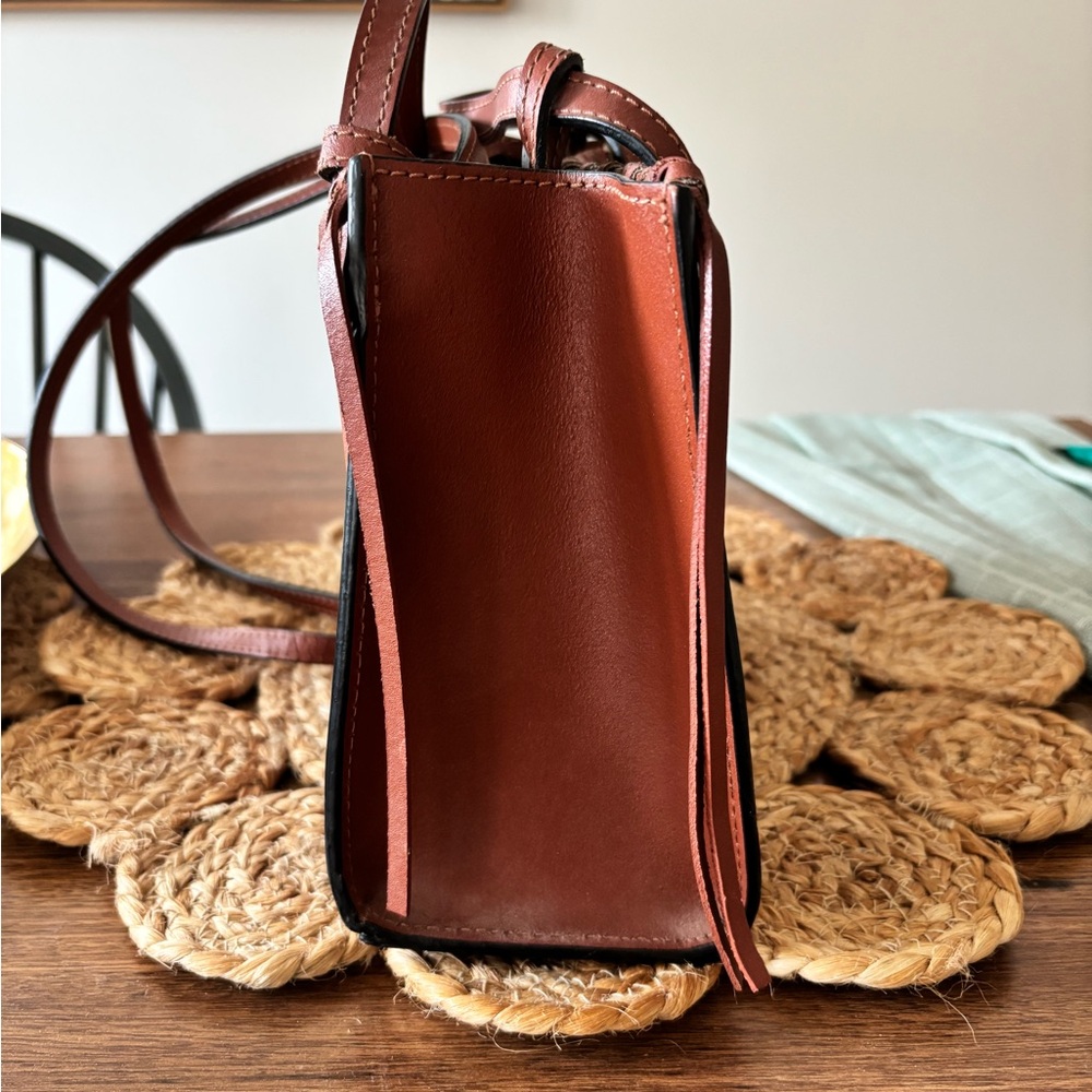 🌴3/$15 🌴Zara Brown Crossbody Bag with Tassel - Picture 3 of 6